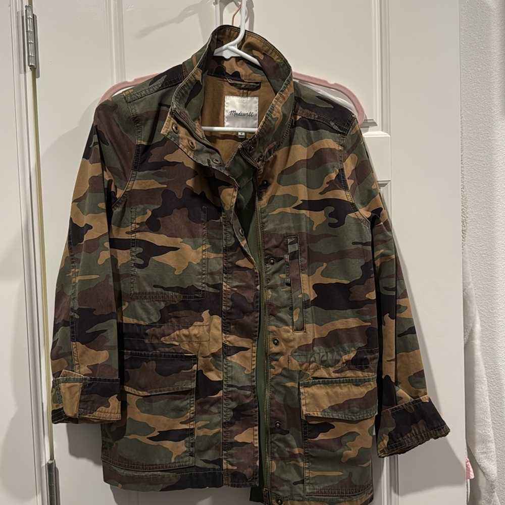 Madewell camo jacket